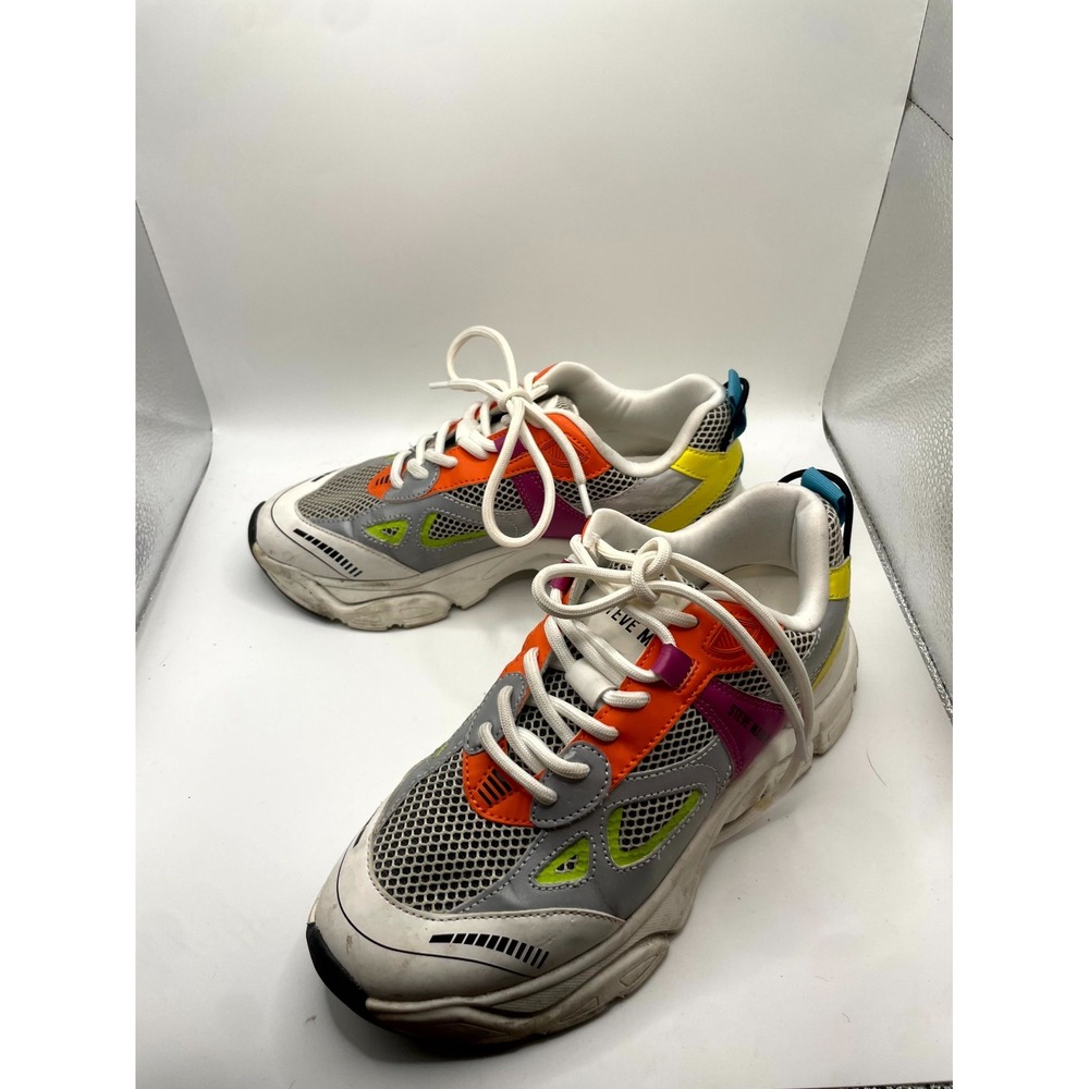Steve Madden Cardinal CARD05S1 Womens US 7.5 M Sneaker Multicolor Athletic Shoes
